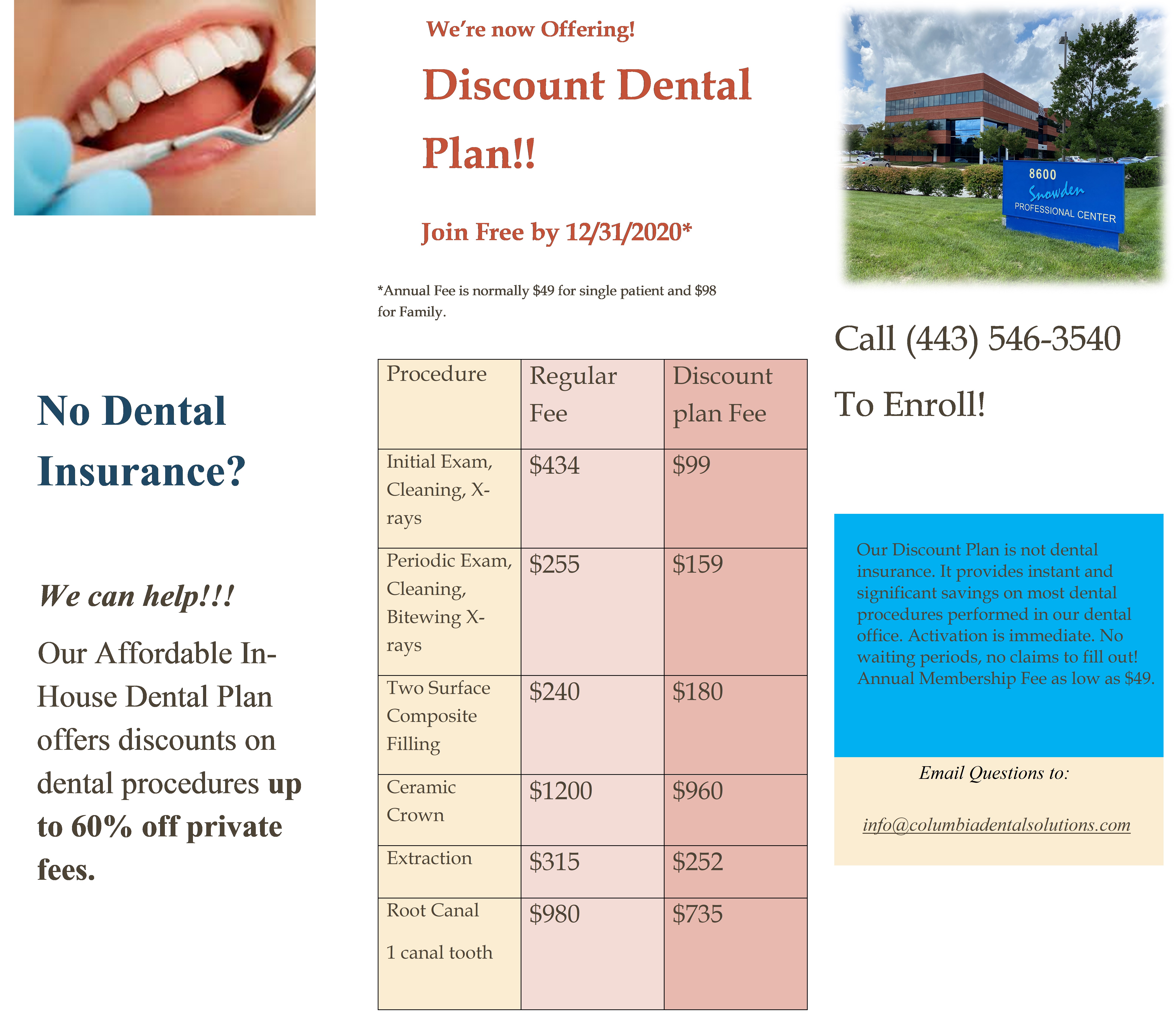 Discount Dental Plan Summary